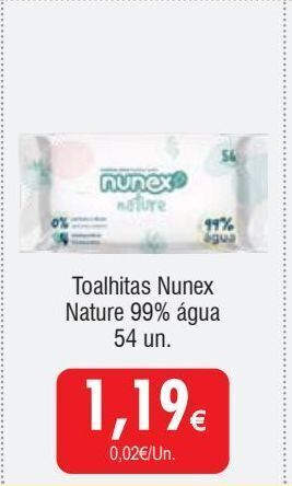 Toalhas umedecidas nunex