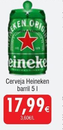 Froiz Cerveja barril 5 litros heineken promoção