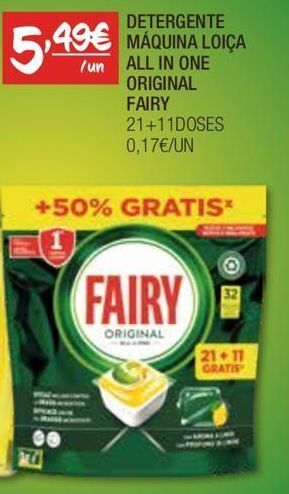 Spar Detergente fairy promoção