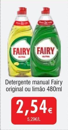 Detergente lavalouça fairy