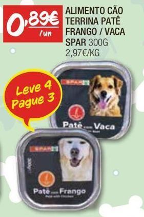 Spar Ração para cães spar promoção