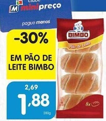 Minipreço Pão de leite bimbo promoção