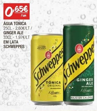 Spar Água tônica schweppes promoção