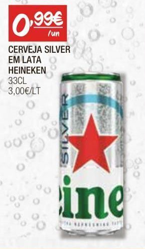 Lata de cerveja heineken