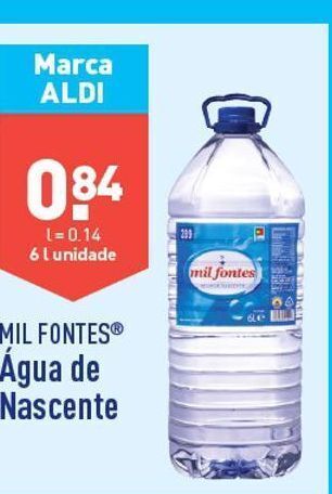 ALDI Água promoção