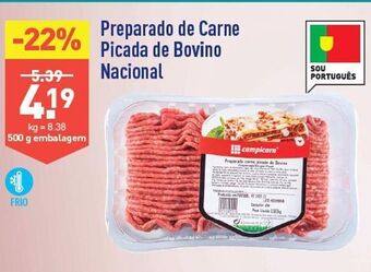 ALDI Carne picada mista promoção