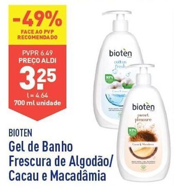 ALDI Gel de banho bioten promoção