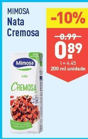 ALDI Leite mimosa promoção