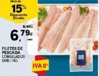 Continente FILETES DE PESCADA CONGELADOS EMB: 1kg promoção