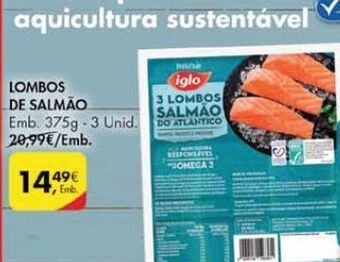 Pingo Doce Lombo de salmão iglo promoção