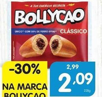 Minipreço Pão doce com chocolate bollycao promoção