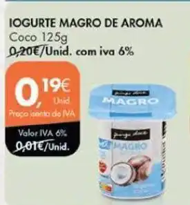 Iogurte magro de aroma