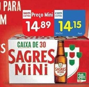 Cerveja sagres mini