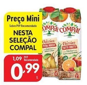 Minipreço Néctar compal promoção