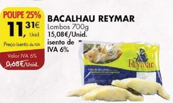 Pingo Doce Bacalhau reymar promoção