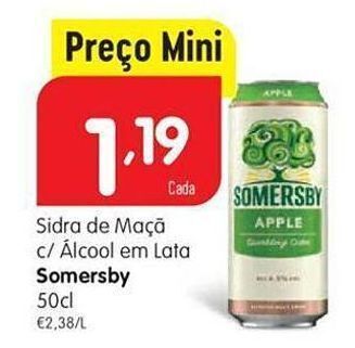 Minipreço Sidra somersby promoção