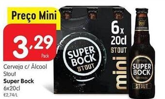 Minipreço Cerveja super bock promoção