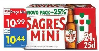 Cerveja sagres mini