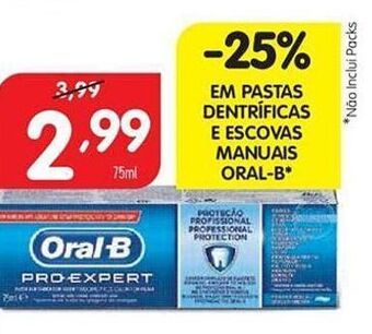 Minipreço Pasta de dentes oral b promoção