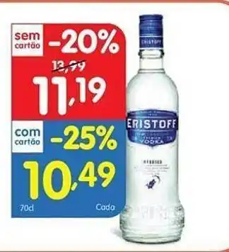Minipreço Vodka eristoff promoção