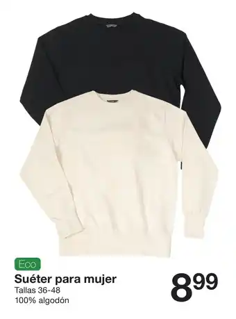 Zeeman Eco Suéter para Mujer Tallas 36-48 promoção