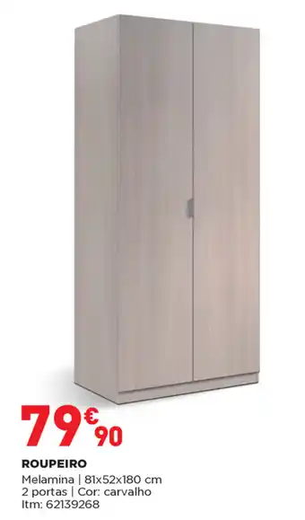 Bricomarché Roupeiro Melamina 81x52x180cm promoção