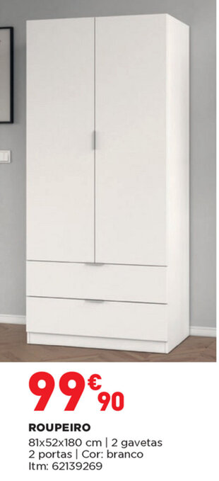 Bricomarché Roupeiro 81x52x180cm promoção
