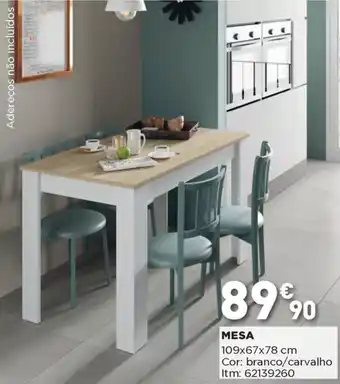 Bricomarché Mesa 109x67x78cm promoção
