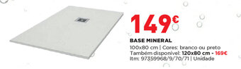 Bricomarché Base Mineral 100x80cm promoção