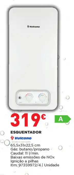 Bricomarché Esquentador Vulcano 65,5x31x22,5cm promoção