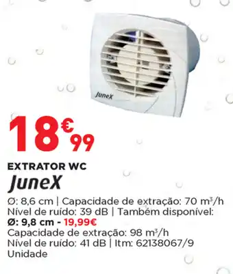 Bricomarché Extrator WC Junex ø: 8,6cm promoção
