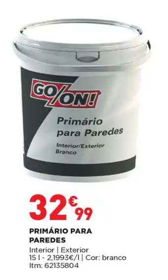 Bricomarché Primário para Paredes 15L promoção