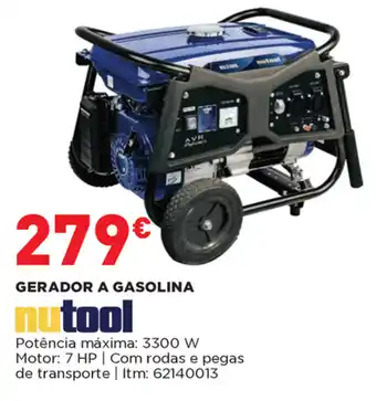 Bricomarché Gerador A Gasolina Nutool 3300W promoção