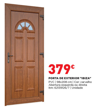 Bricomarché Porta de Exterior "Ibiza" 98x208cm promoção