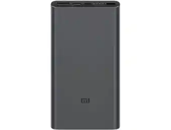 Powerbank xiaomi mi (10000 mah - 2 usb - microusb - usb-c - preto)