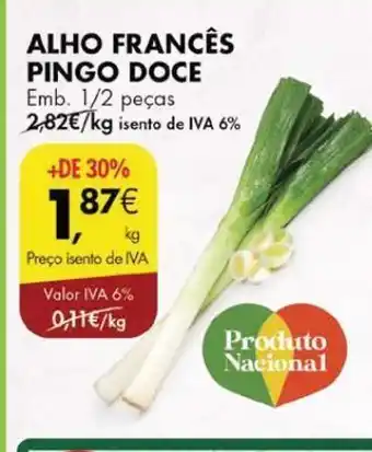 Pingo Doce Alho frances pingo doce promoção