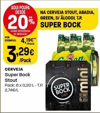 Intermarché Cerveja super bock promoção