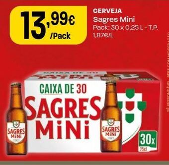 Intermarché Cerveja sagres mini promoção