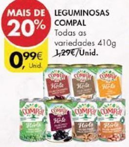 Pingo Doce Legumes promoção