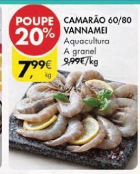 Pingo Doce Camarão vannamei promoção