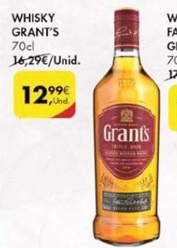 Pingo Doce Whisky escocês grant's promoção