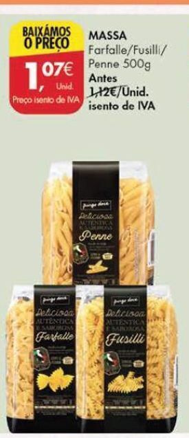 Pingo Doce Massas promoção