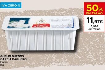 El Corte Inglés Queijos garcía baquero promoção