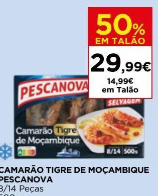 El Corte Inglés Camarão congelado pescanova promoção