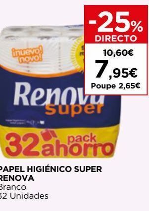 Papel higiênico renova