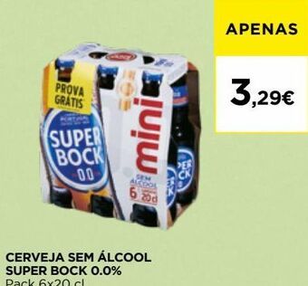 Cerveja sem álcool super bock