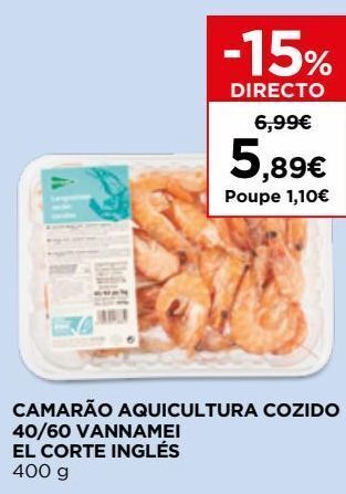 El Corte Inglés Camarão cozido el corte inglés promoção