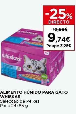 El Corte Inglés Comida para gatos whiskas promoção