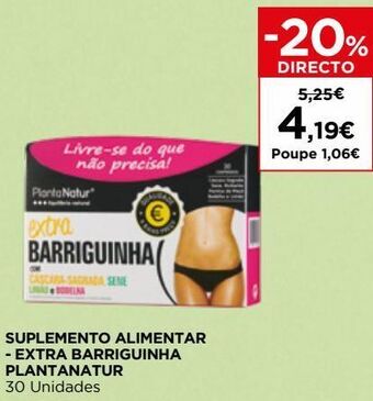 Suplementos nutricionais planta natur
