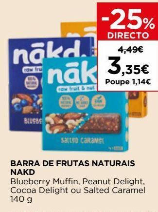 El Corte Inglés Barra de cereal sem glúten promoção